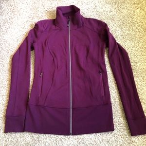 Lululemon Nice Asana Jacket Deep Plum 10